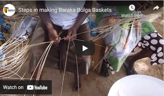 Steps in making Baraka Bolga Baskets